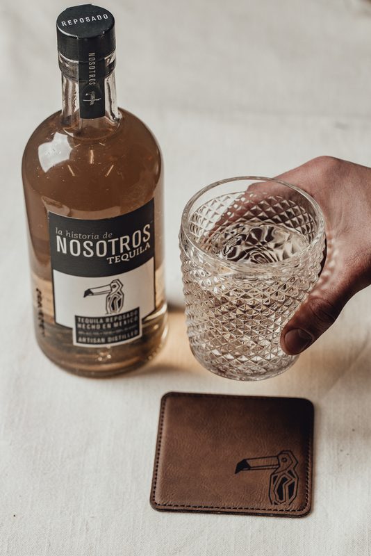 Nosotros tequila bottle.