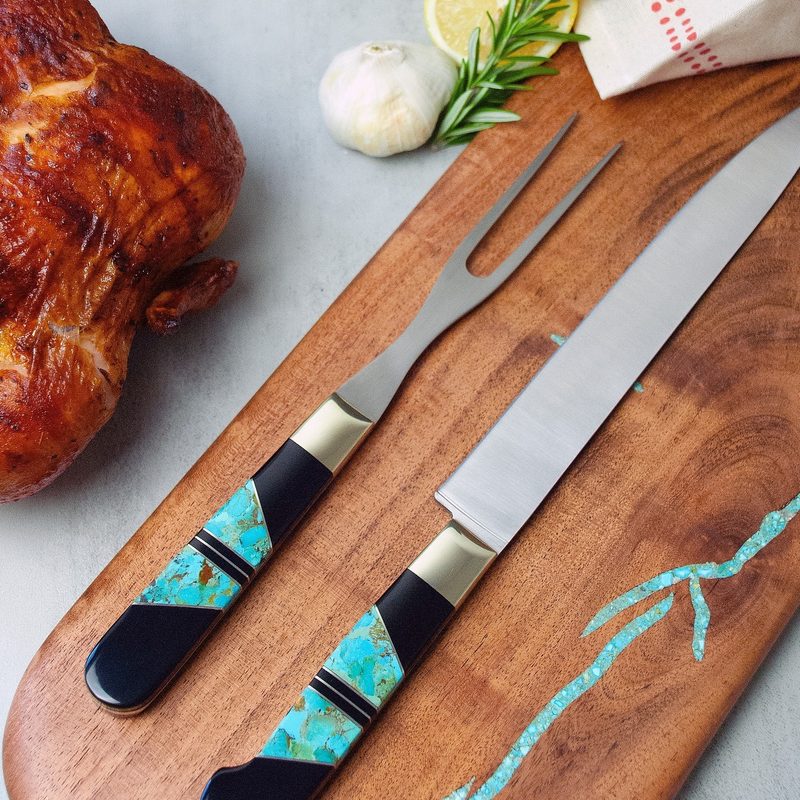 Santa Fe Steoneware carving set