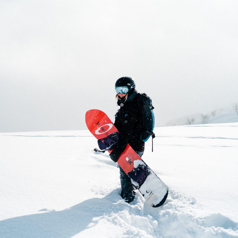 Snowboarder in Niseko Japan
