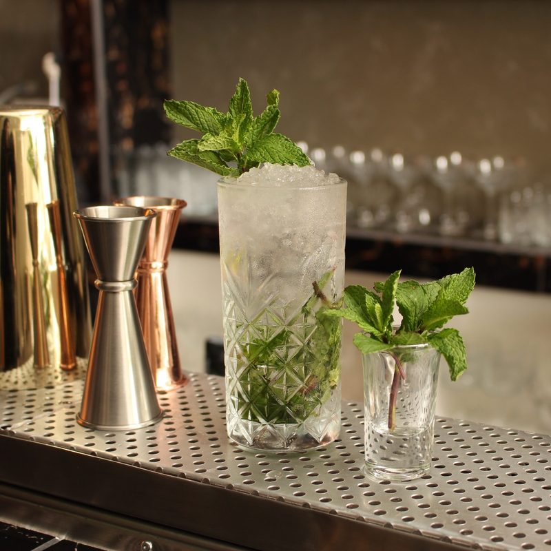 Mojito on a bar ready to serve
