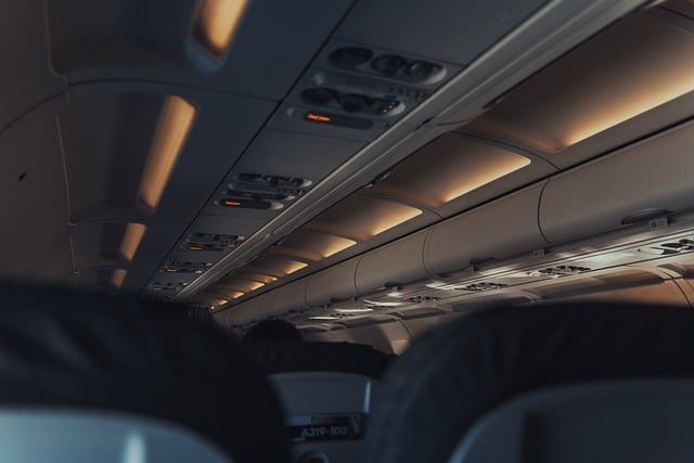 Inside of a plane