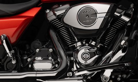 2024 Harley-Davidson Street Glide Milwaukee-Eight 117 V-Twin engine.