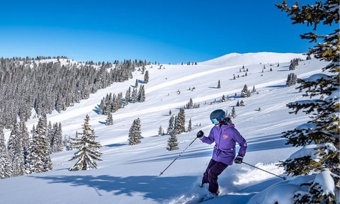 Skiing at Bergman Bowl Keystone