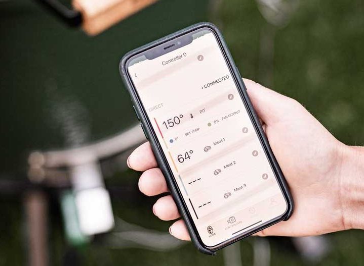 Big Green Egg accessories, EGG Genius smart device for remote monitoring.