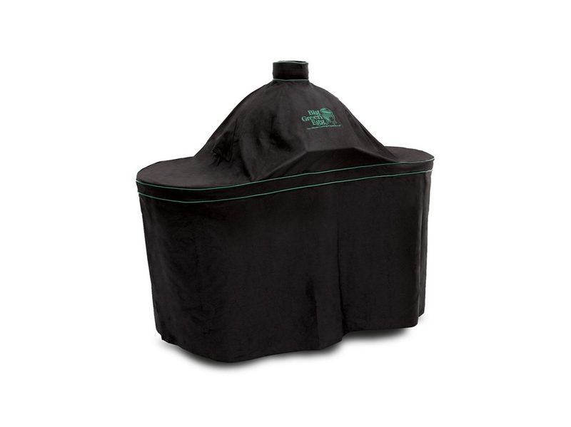 Big Green Egg compact island cover for grill to protect from the elements.