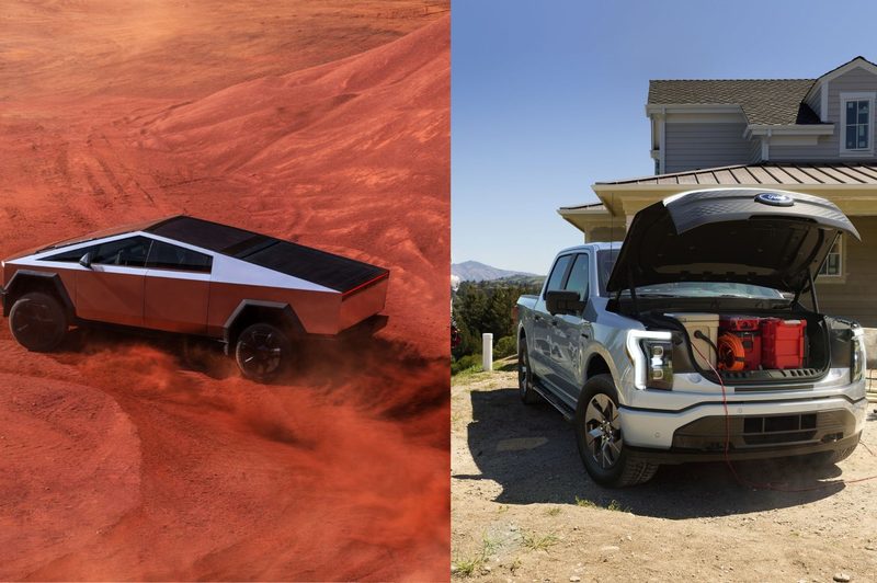 F-150 Lightning and Tesla Cybertruck