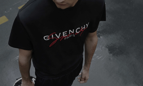givenchy sale saks fifth avenue t shirt on male model