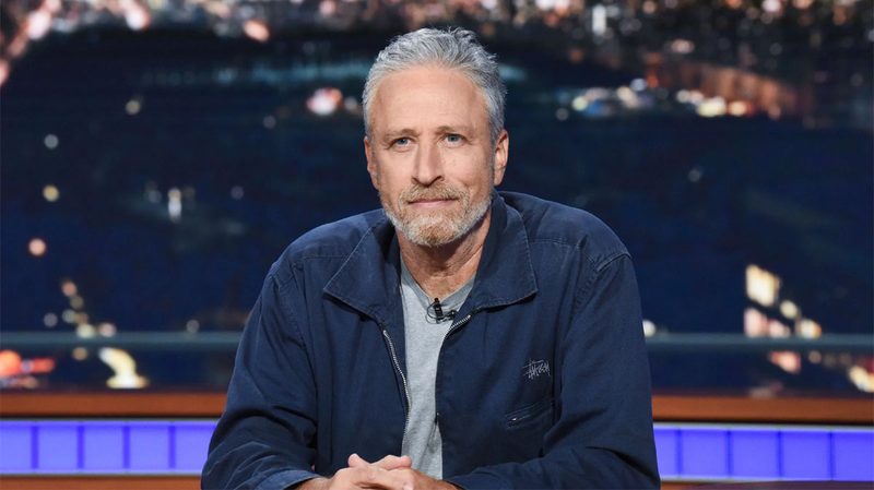 Jon Stewart while hosting The Problem with Jon Stewart.