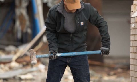 Man working in Carhartt jacket