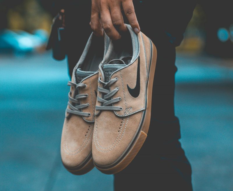 Man carrying Nikes