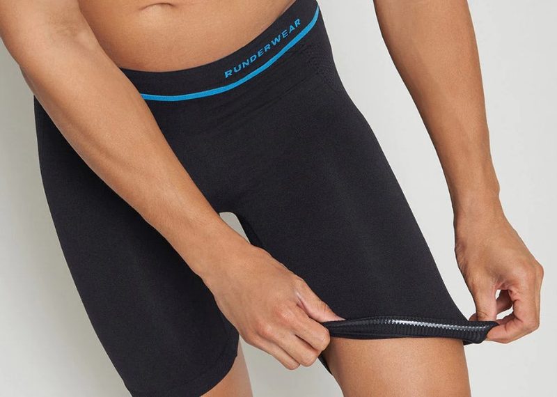 Man wearing Runderwear Long Running Boxers