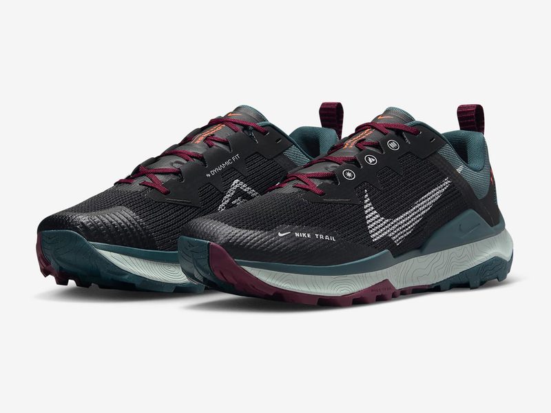 The Nike Wildhorse 8 men's trail running shoes against a white background.