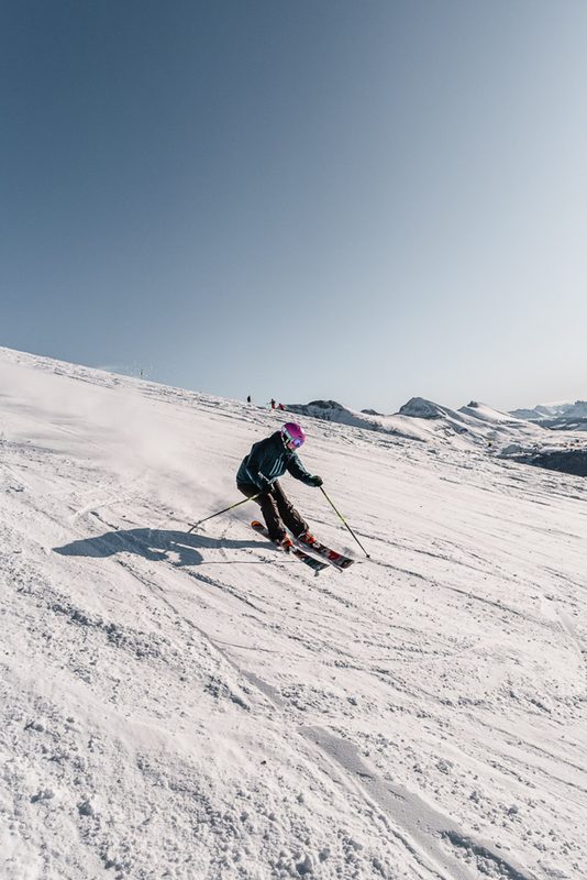 Skiing in Sunshine Village Canada