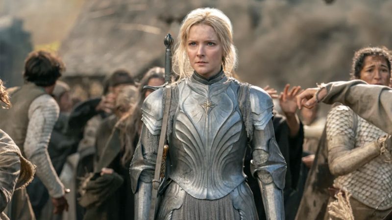 Morfydd Clark in The Lord of the Rings: The Rings of Power.