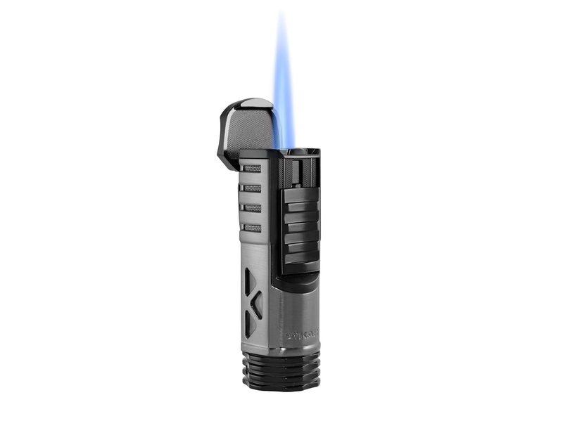 Xikar Tactical Single Jet torch lighter with flames