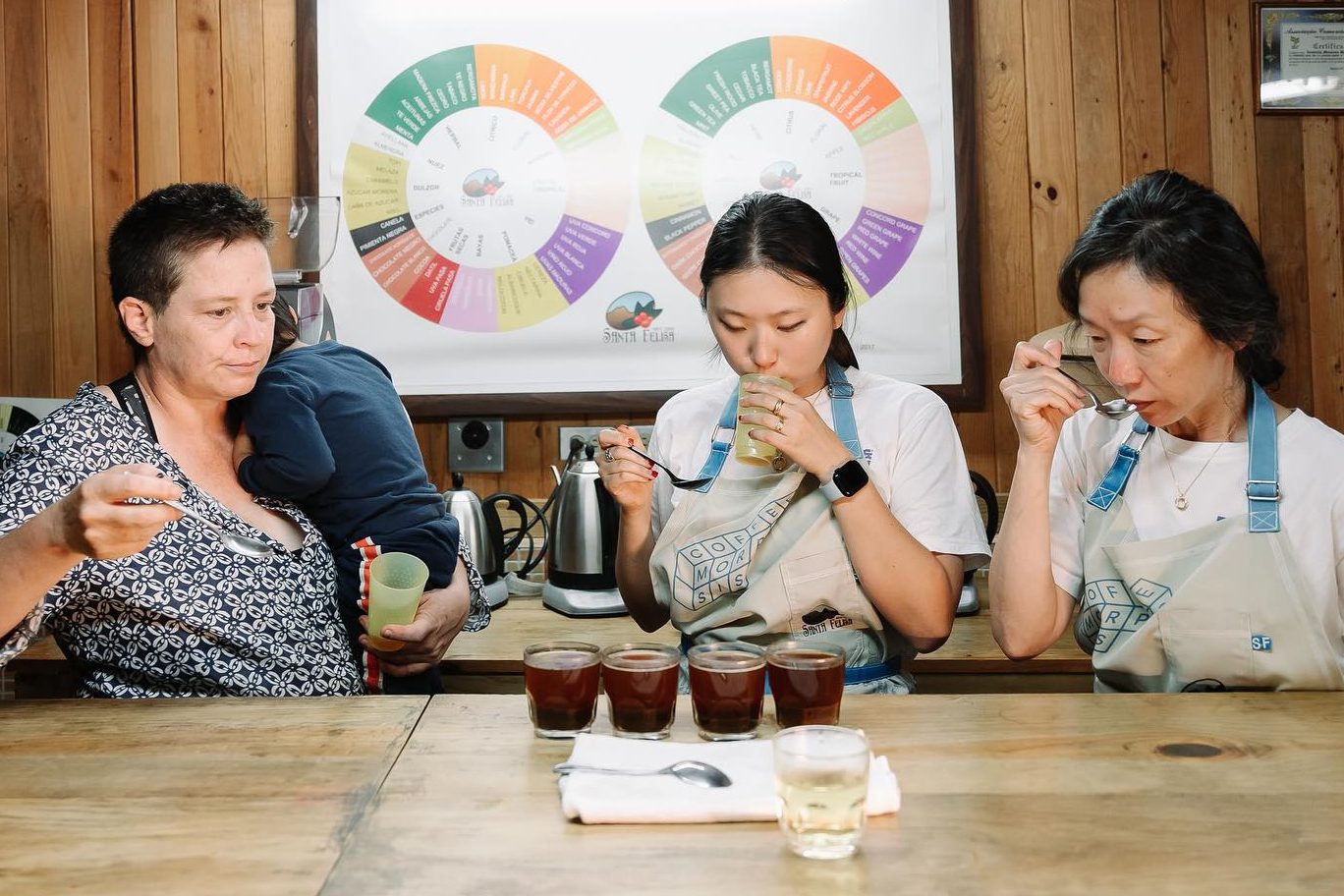 Bean and Bean coffee cupping.