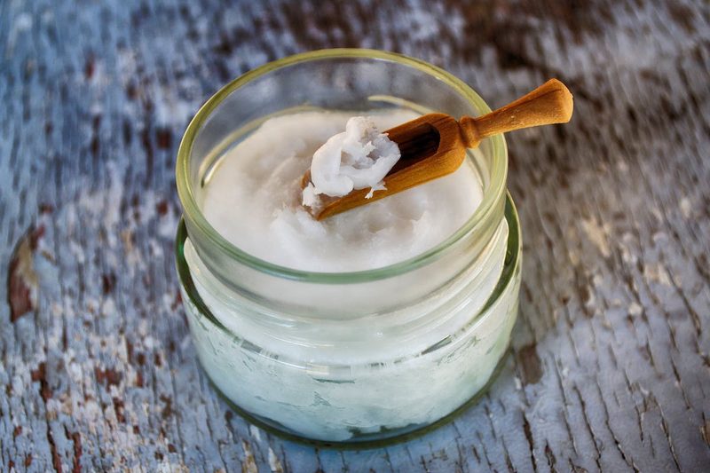 A coconut oil product for the skin