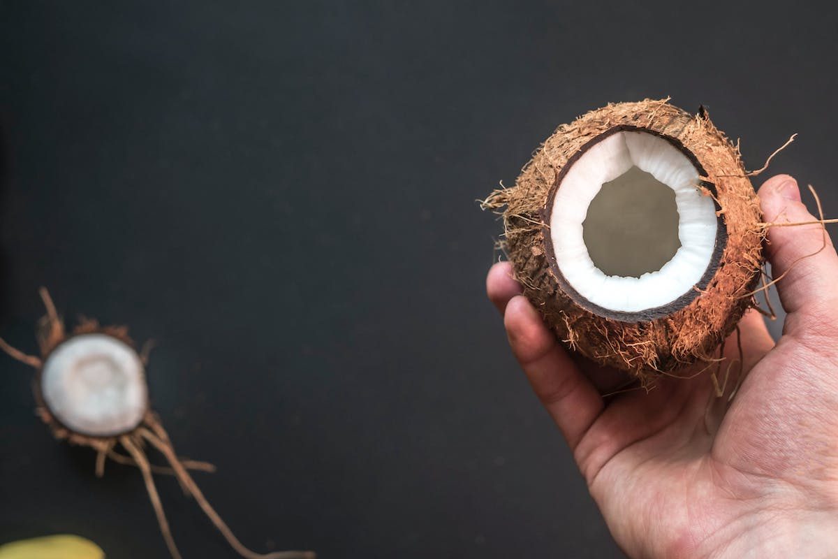 coconut with a hole