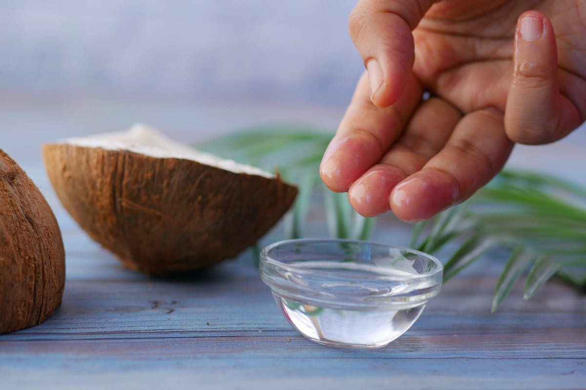coconut oil in a bowl