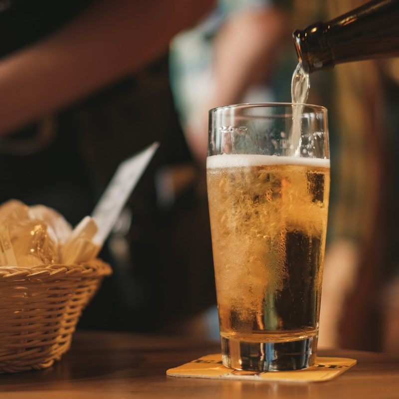 Beer with chips