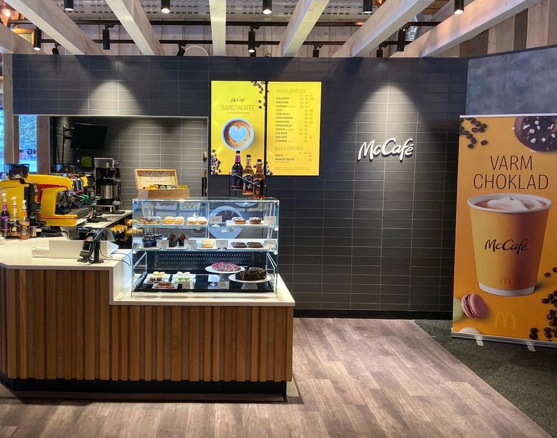 The inside of McSki in Sweden.