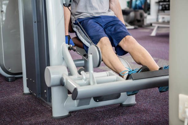Calf raise machine.
