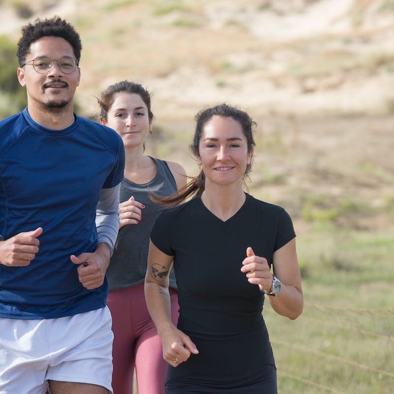 People running together