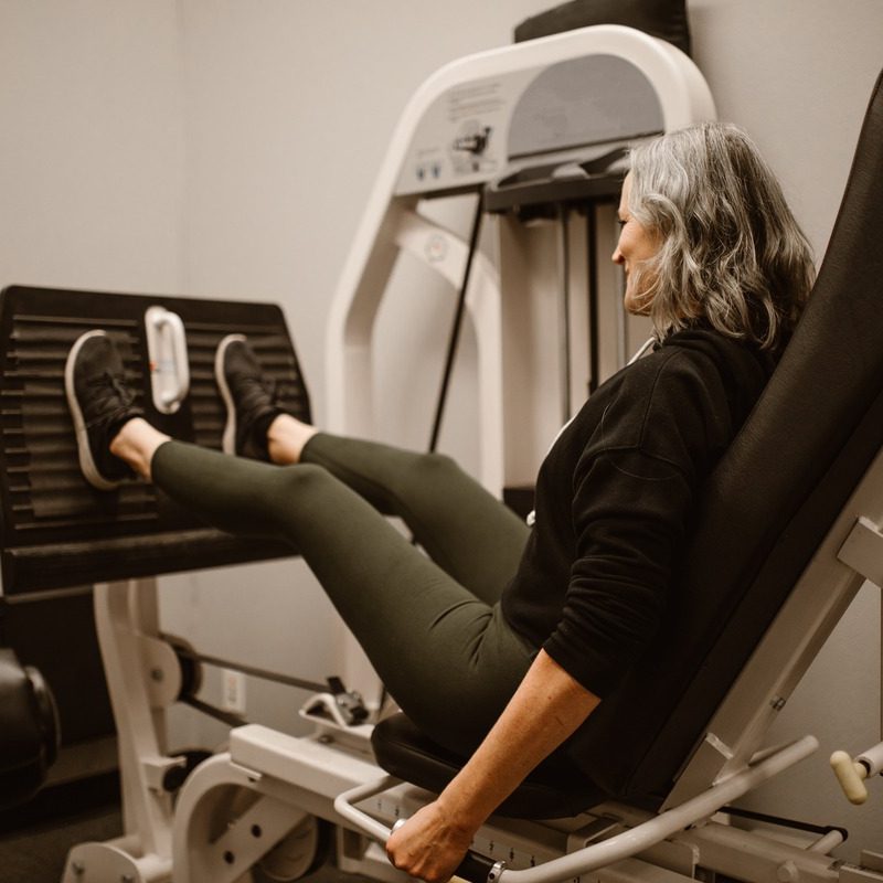 Leg press machine.
