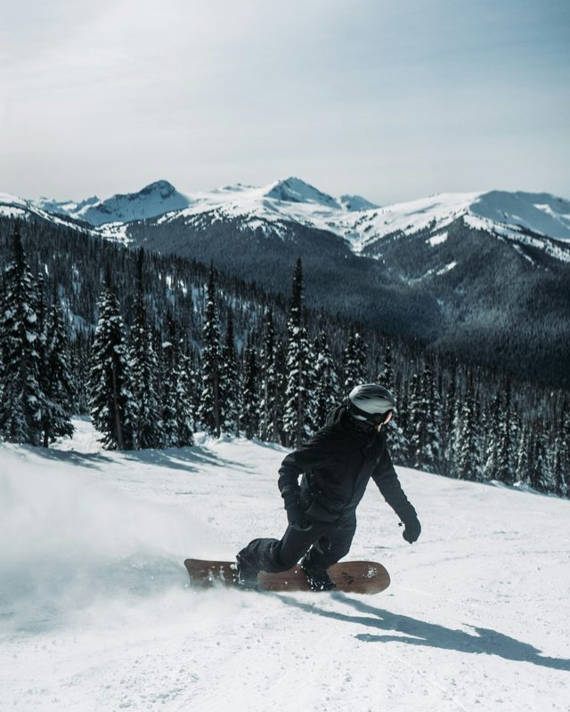 Snowboarding in Whistler, BC