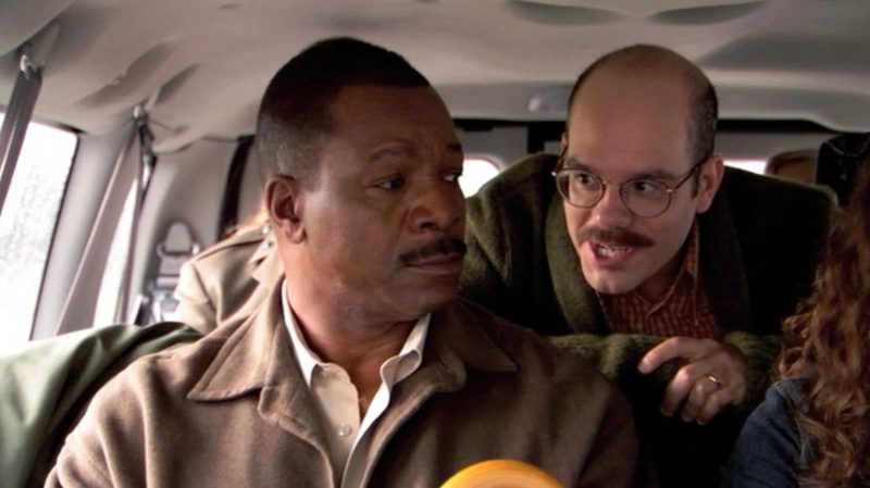 Carl Weathers and David Cross in Arrested Development.