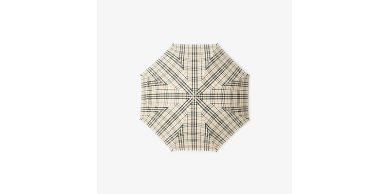 The Burberry Check Umbrella on a white background.