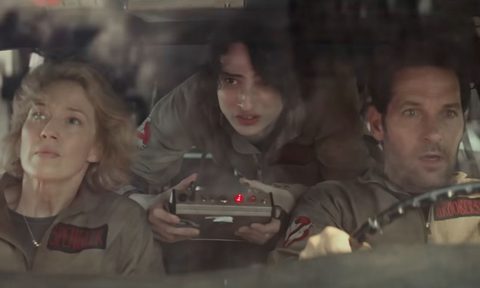 The cast of Ghostbusters: Frozen Empire.