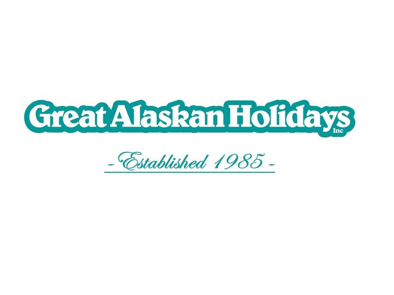 The logo of Great Alaskan Holidays, an RV rental (and more) company in Alaska.
