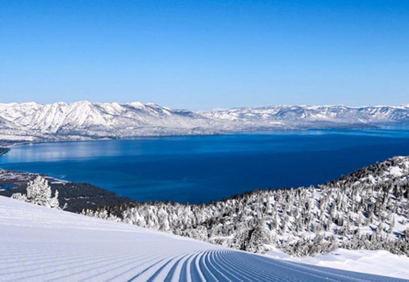 Heavenly Ski Resort groomer Lake Tahoe
