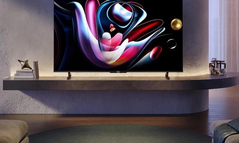 Hisense U8 Series Mini-LED frame TV on wall