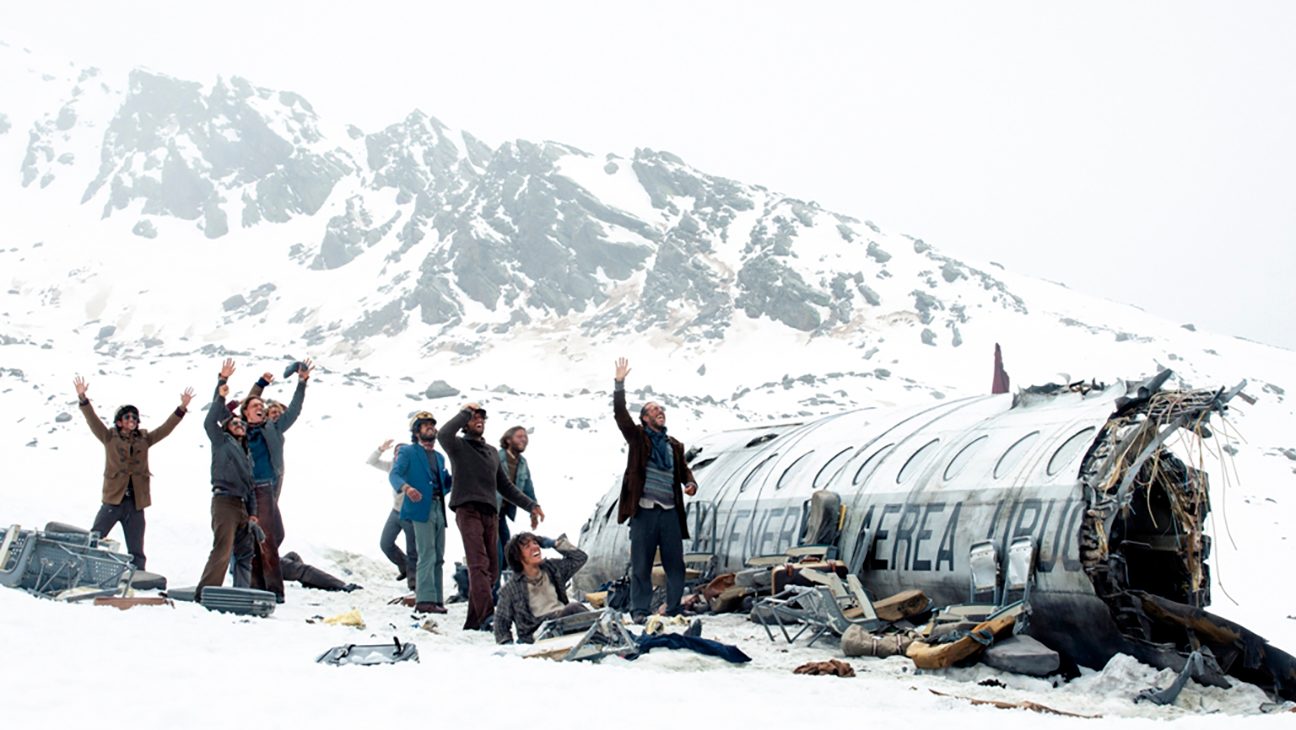 The cast of Society of the Snow.