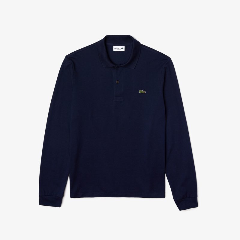Lacoste Long Sleeve Navy polo