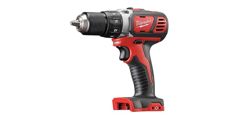 The Milwaukee Cordless Drill:Driver on a white background.