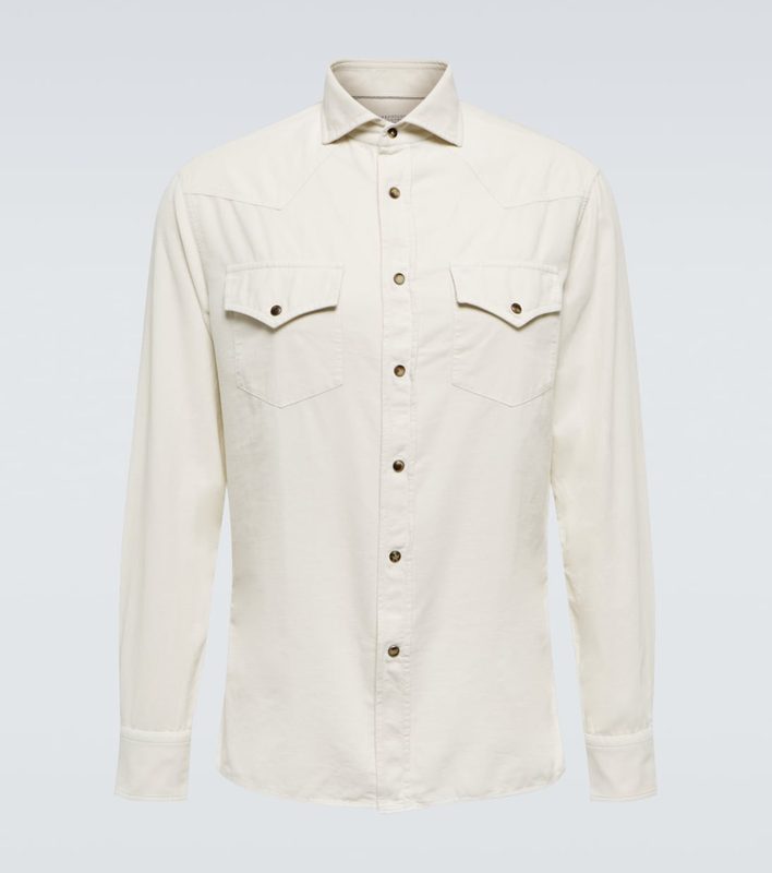 Brunello Cucinelli Western cotton shirt