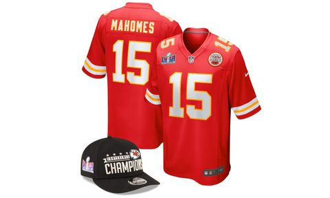 Patrick Mahomes jersey Kansas City Chiefs for Super Bowl LVIII from Lids Locker Room