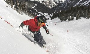 Skier at Banff Sunshine Village