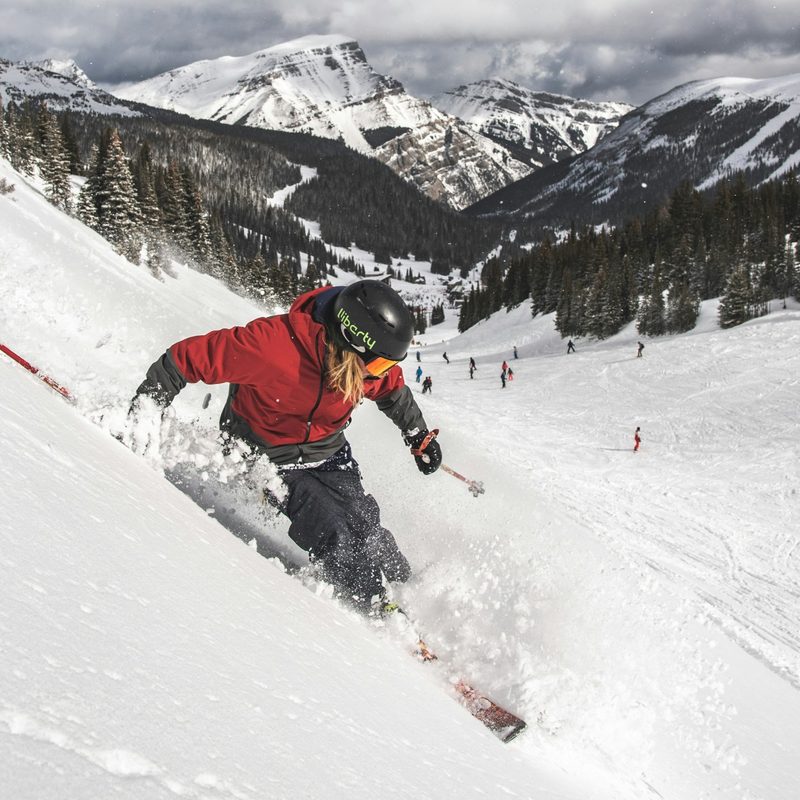 Skier at Banff Sunshine Village
