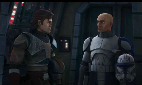 Hunter and Rex in Star Wars: The Bad Batch.