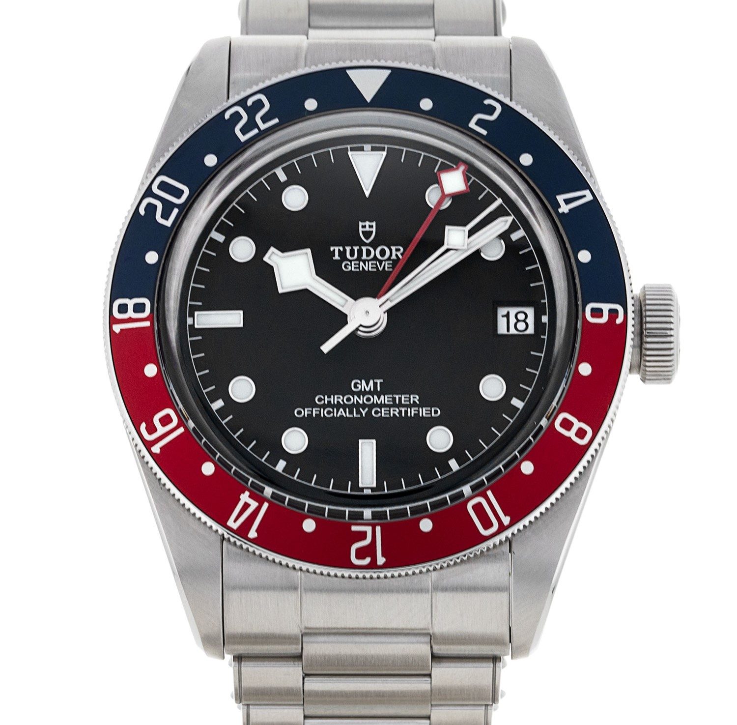The Tudor BlackBay GMT watch.