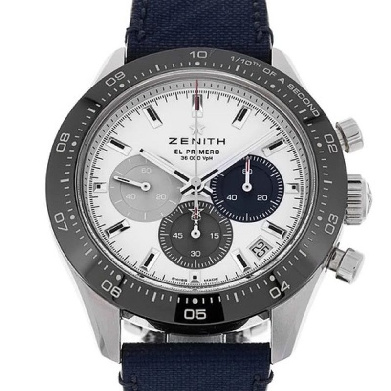 The Zenith Chronomaster tricolor watch.