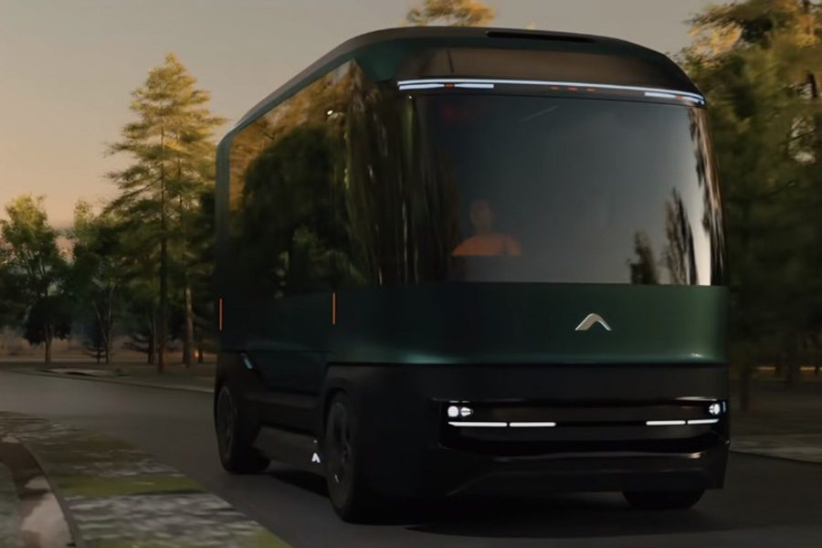 AC Future eTH RV camper concept on the road.