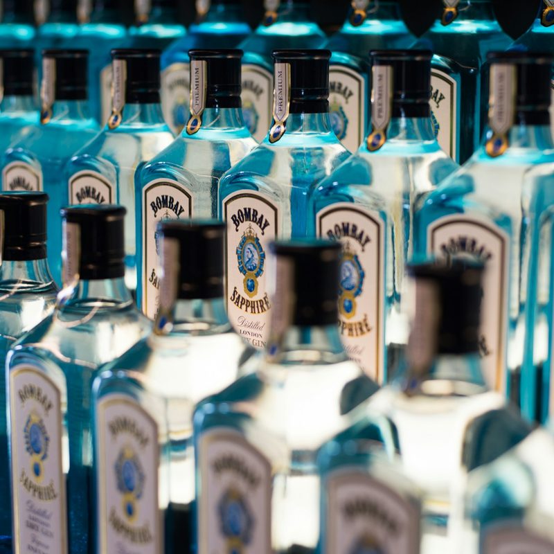 Gin bottles