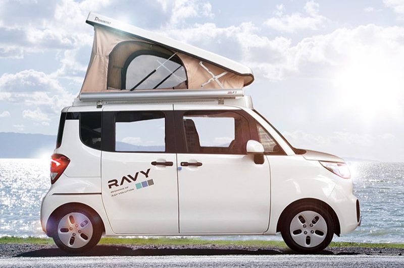 Daon Ravy custom urban campervan based on the compact Kia Ray.