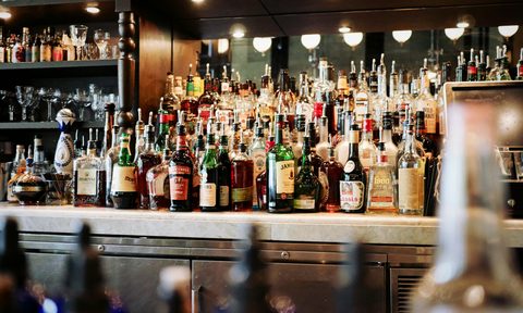 Alcohol bottles