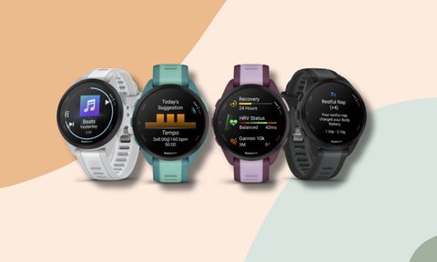 a lineup of garmin watches